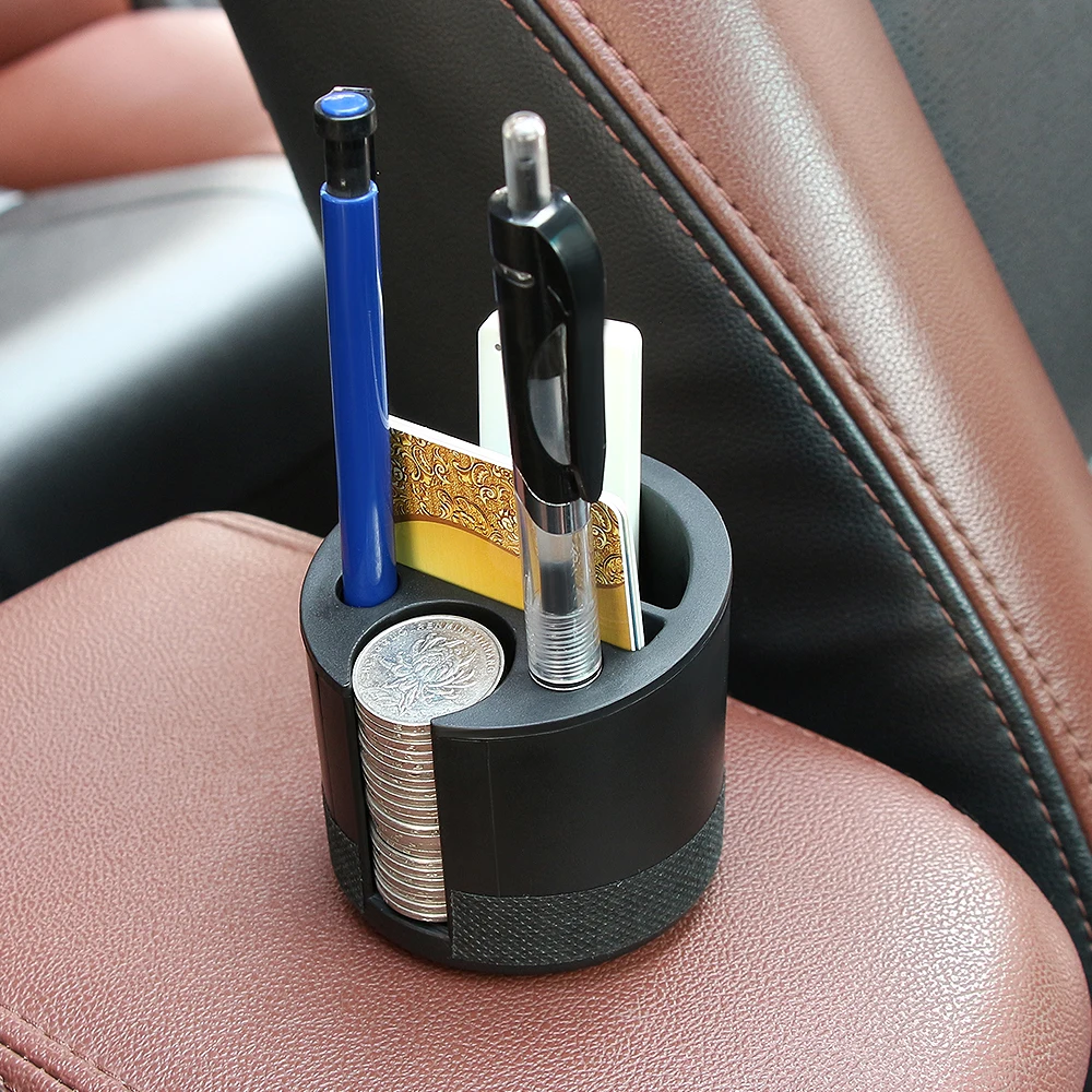 

Car Storage Box Organizer Holder Cups Plastic Universal Seat Pockets Coin Cards Slot Container Stowing Tidying Car Accessories
