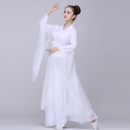 Женский этнический классический танцевальный костюм Hanfu TB18708 элегантный белого