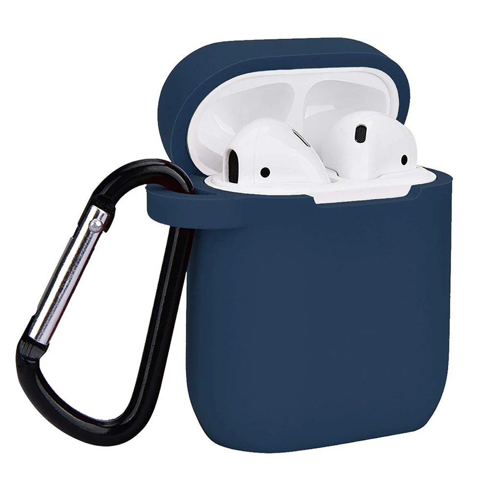 Сплошной цвет силиконовый пылезащитный чехол для Apple Airpods Charge Box