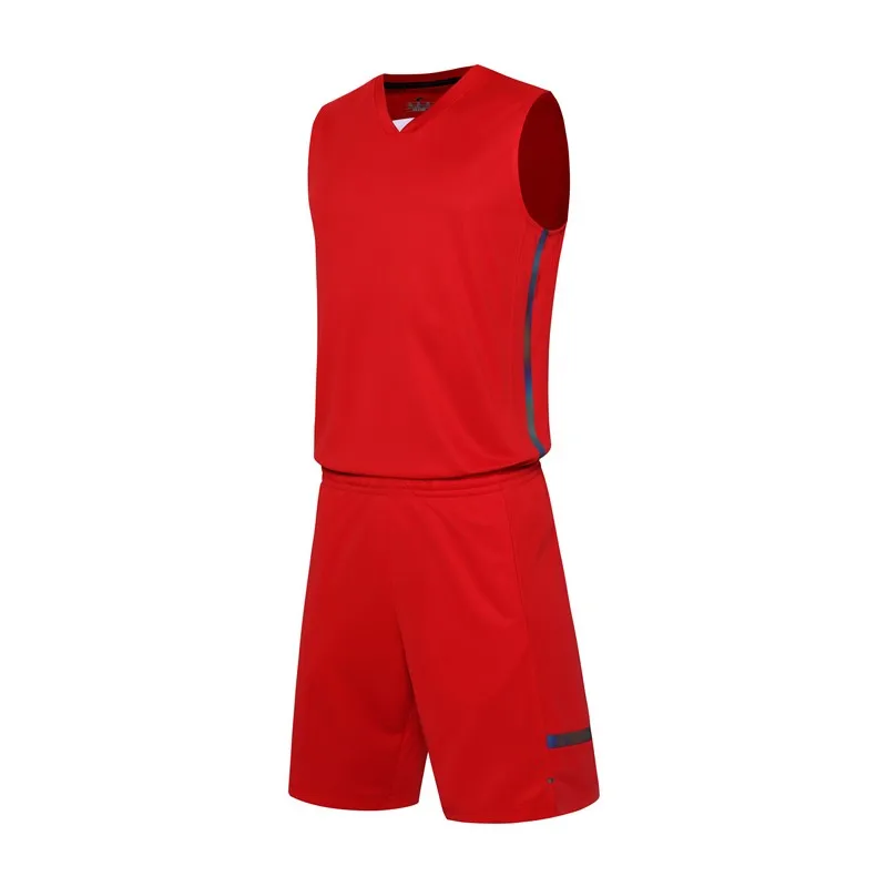 HOWE AO, баскетбольные майки, костюмы для бега, футбола, тренировочный костюм, быстросохнущие майки, рубашки, шорты, спортивная одежда, мужские спортивные костюмы - Цвет: Красный