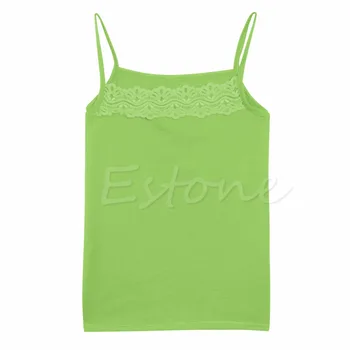 

2018 Fashion Women's Sexy Lace Flower Tank Top Sexy Cami Sleeveless Casual Cotton T-Shirt