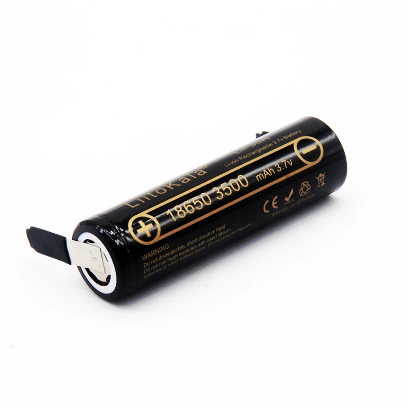 LiitoKala 100% оригинальная Φ 3 7 V 3500mAh 10A разрядка аккумуляторных батарей 18650