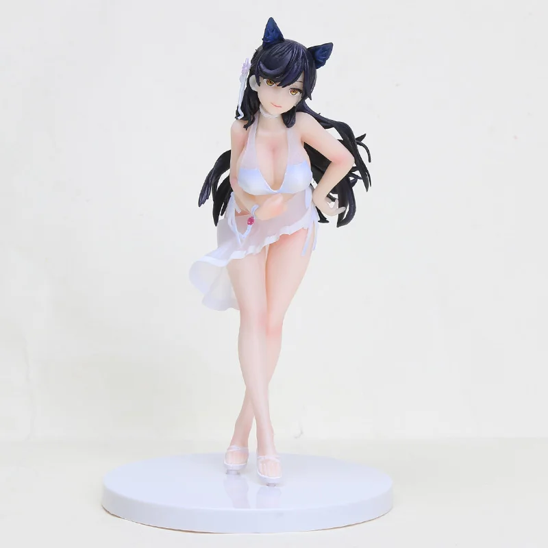 

20cm Game Azur Lane Atago Cat Ear Swimwear Version Garage Resin Kit 1/6 PVC Action Figure Model Toys