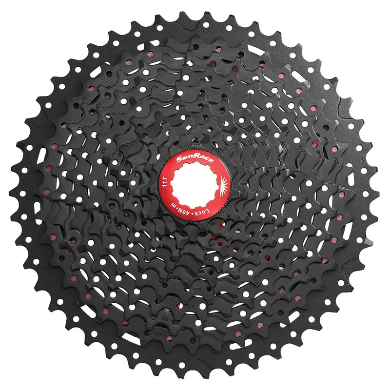 Sunracing CSMX3 CSMX8 MTB велосипед кассета 10S 11S скорость-11-40 T/11-42 T/11-46 T, черный/серебристый велосипед свободного хода