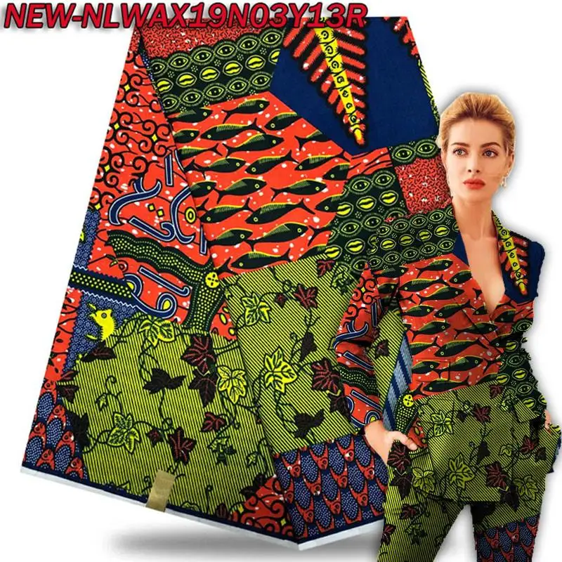 

Hot Selling 100% cotton High Quality Hollandais wax African Hollandais Wax African Real Dutch Wax Nigerian Lace Fabrics MXD08