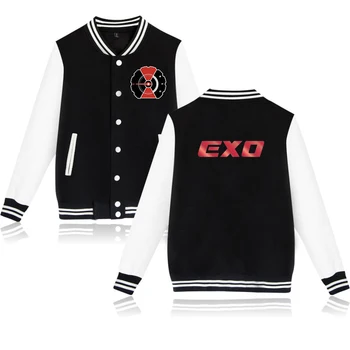 

EXO DON'T MESS UP MY TEMPO Streetwear Moleton Jacket Coat Women Men Hipster Coat Harajuku Jacket CLothes Baseball Uniform