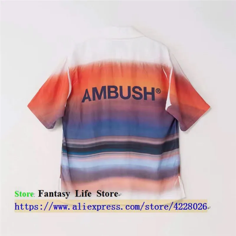 

AMBUSH T-shirt Men Women 1:1 High Quality Tie dyeing T shirts Summer Button AMBUSH T shirt