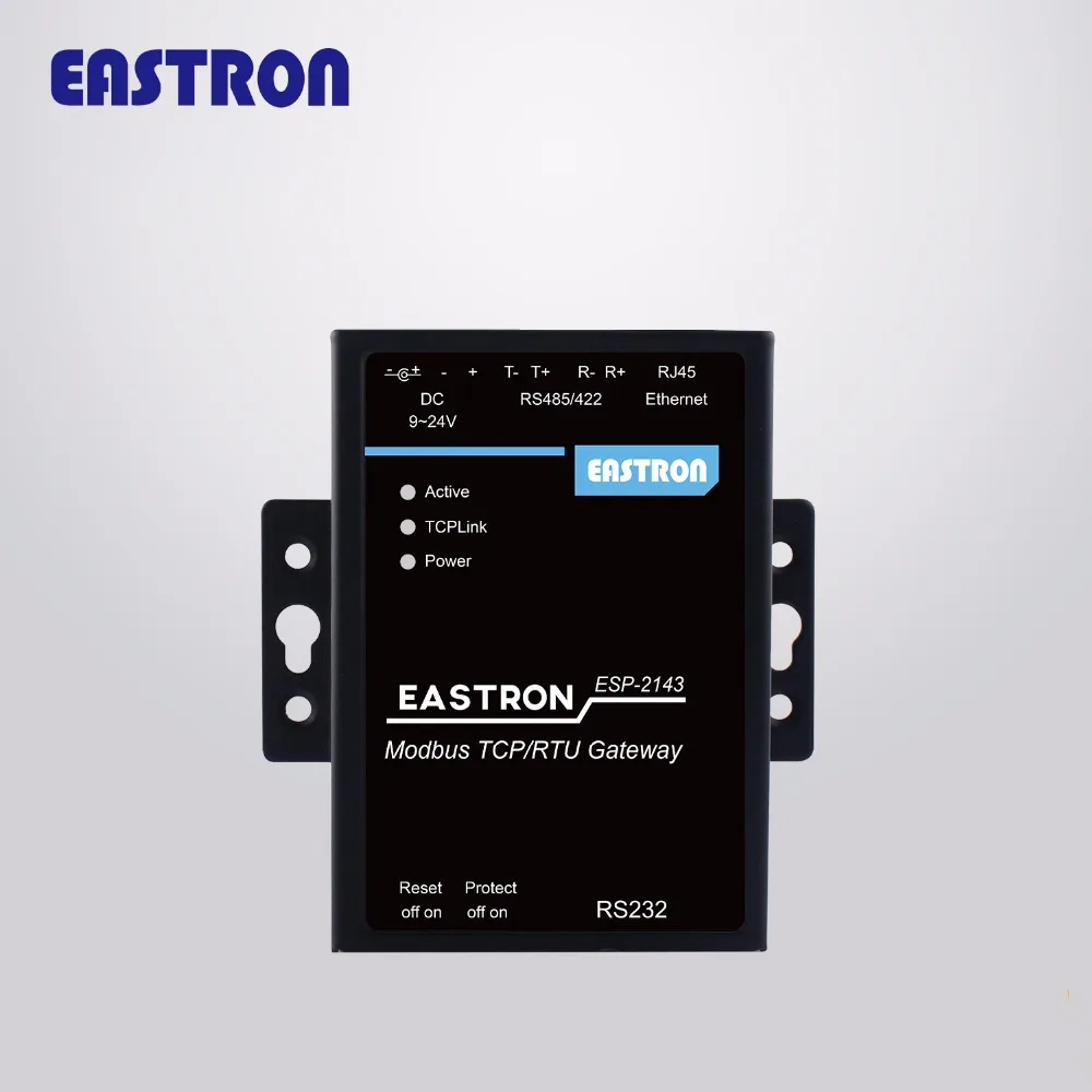 

Eastron ESP-2143 RS232 RS485 RS422 to Ethernet RJ45 Converter Modbus RTU TCP Gateway baud rate multi host Converte seiral devic