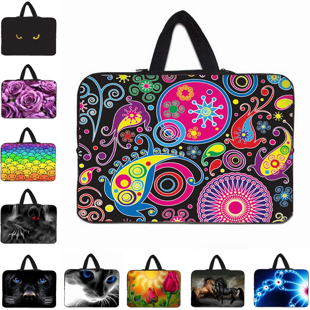 

Viviration Computer Accessories Neoprene Handle 10 12 13 14 15 15.4 15.6 17.3 11.6 inch Laptop Portable Carry Cover Cases Pouch