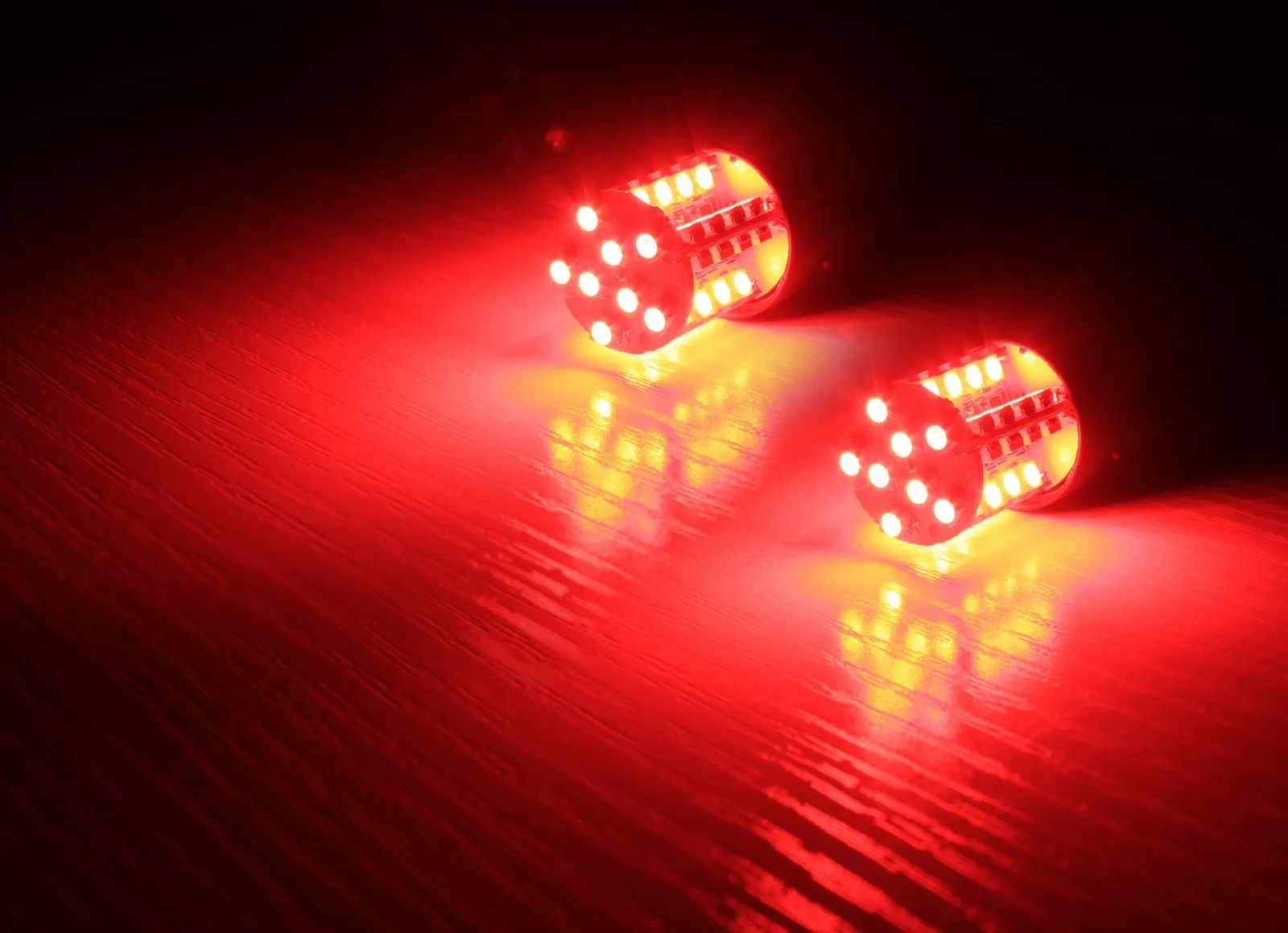 2x LED 7443 582 580 W21/5W лампочка боковой фонарь задний стоп сигнал Красный 12 В|Сигнальная