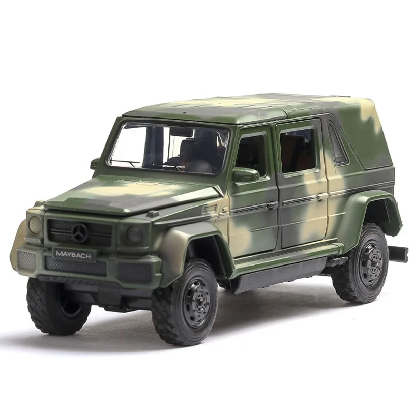 1/32 G650 SUV внедорожный моделирования игрушечный автомобиль модель сплав отступить дети игрушки подлинное коллекция подарка внедорожные транспортные средства - Цвет: Армейский зеленый