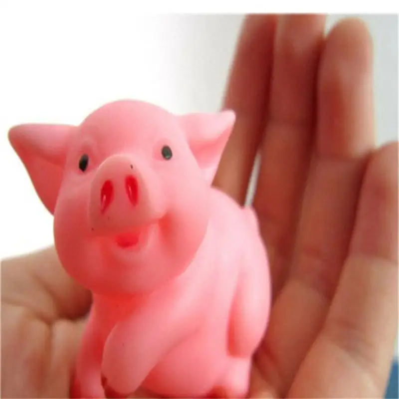 

2 pcs Rubber Cute Soft Float Squeeze Toy Sound Baby Wash Bath Play Animal Toys