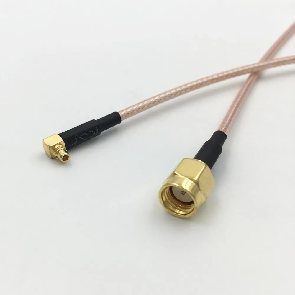 RP-SMA Bulkhead Female to MMCX Male 50Ω RG316 Coax Low Loss Jumper RF Cable