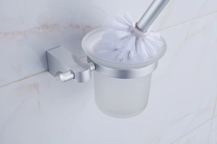 1 шт. Ванная комната туалетные щетки комплект Космический алюминиевый настенный кронштейн держатель для туалетной щетки Лидер продаж J2040