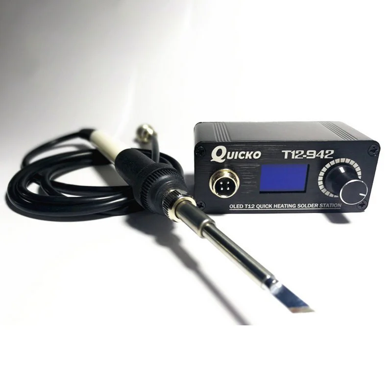 Koop T12 942 Soldeerbout Station T12 K Digitale Verwarming Soldeerbout Lassen Iron Nieuwe Versie STC OLED QUICKO