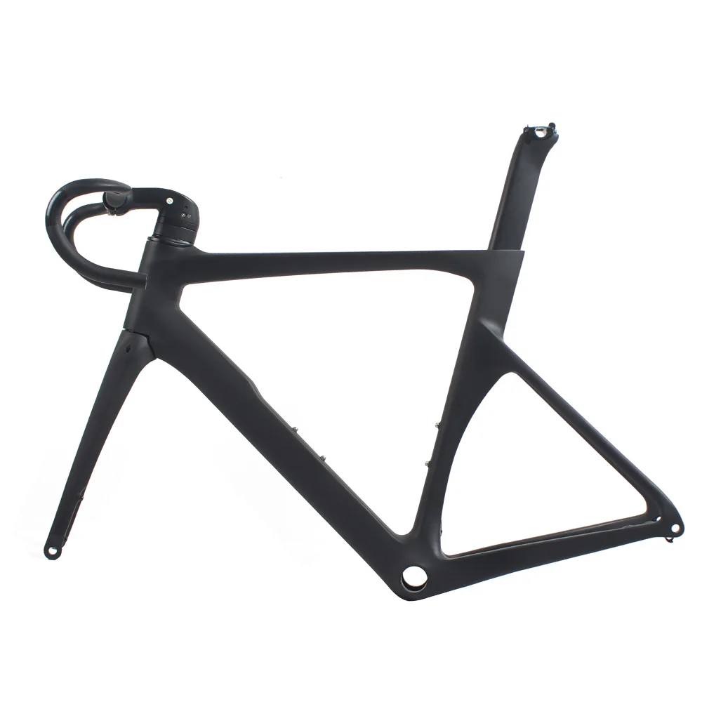 Discount Aero Carbon Bike Road Frame Disc brake 40 52 54 56 58 Carbon Fiber Bicycle Frameset+Fork+Seatpost 3