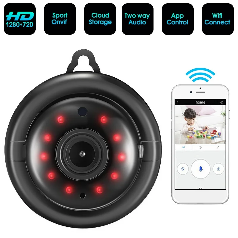 

Cloud HD Video Surveillance IP Camera Wireless Mini WIFI Camera Night Vision Smart Home Security Cameras Motion Detection