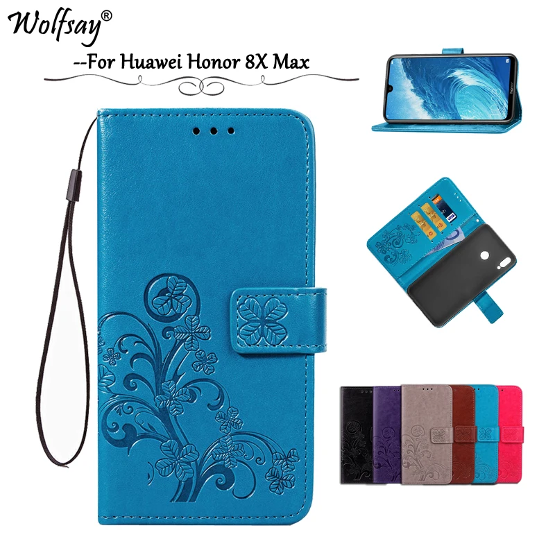 

For Huawei Honor 8X Max Case Flip Wallet Case For Huawei Honor 8X Max Soft Silicone Cover For Huawei Honor 8X Max Phone Holder