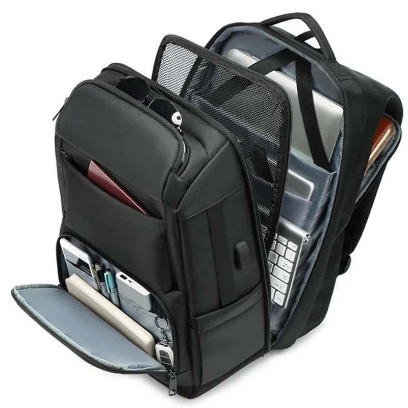Business Backpack Men Travel Pack Bag Male Luggage Backpacks USB Large Capacity Multifunctional Waterproof Laptop Computer Women