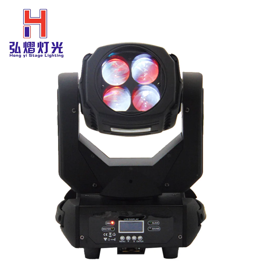 

2017 new hot beam disco light 4x25w with dmx DJ mini zoom beam wash moving head effect dmx professional stage lighting equipment