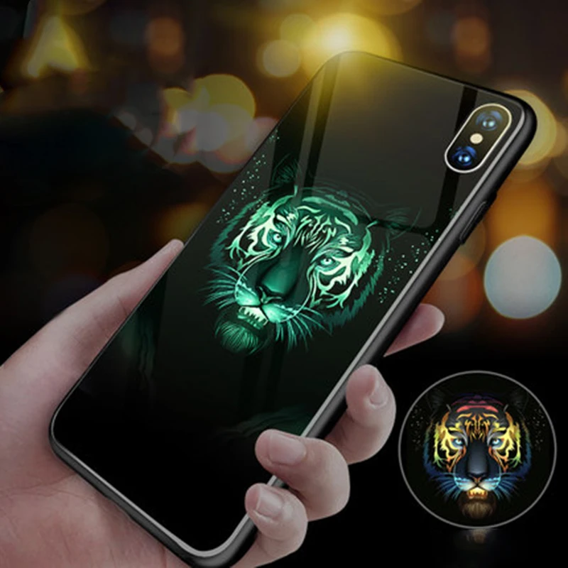 Стеклянный чехол для iPhone 11 Pro SE XSmax XR XS X 8 7 6 6s 5 Plus роскошный силиконовый с