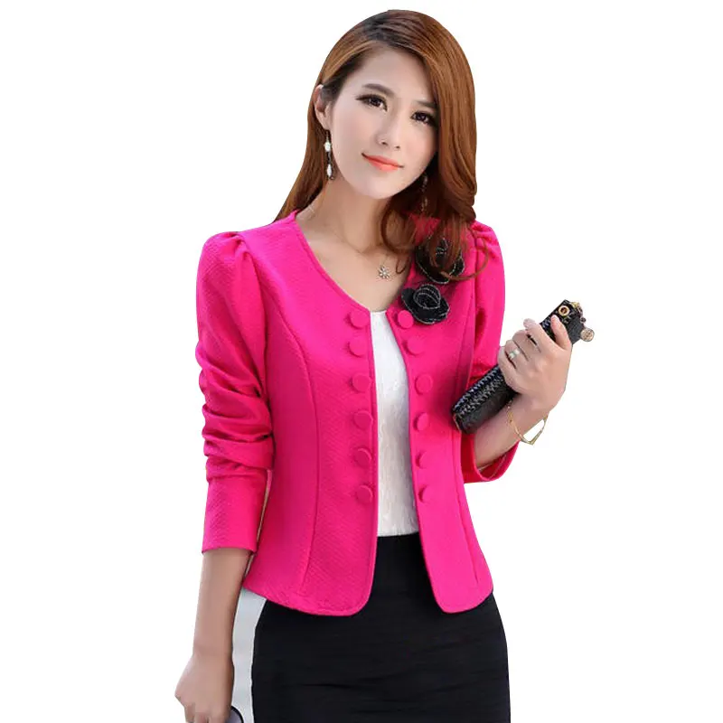 Nuevo 2017 otoño Chaqueta de Las Mujeres dama traje de