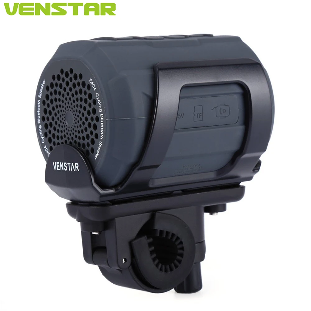 

Venstar S404 Portable Bluetooth Speaker Music FM Radio Player 6w Strong Speaker with Bicycle Bell Functions Wireless Speaker