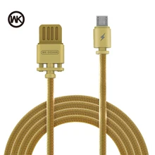 WK цинковый сплав микро USB зарядный кабель для samsung Galaxy S7 S6 Xiaomi Redmi Note 4 4X 2.1A Быстрая Зарядка Синхронизация данных для huawei