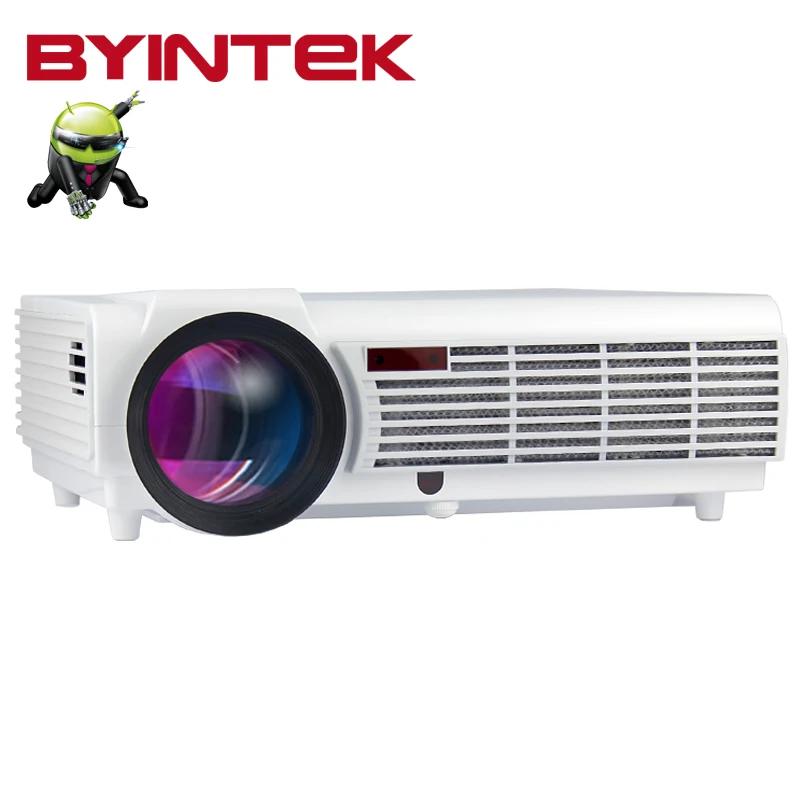 Best 1280x800 Android 4.4 Wifi Home Theater Smart 1080P Video LCD Video LED full HD HDMI Projector For Iphone Android