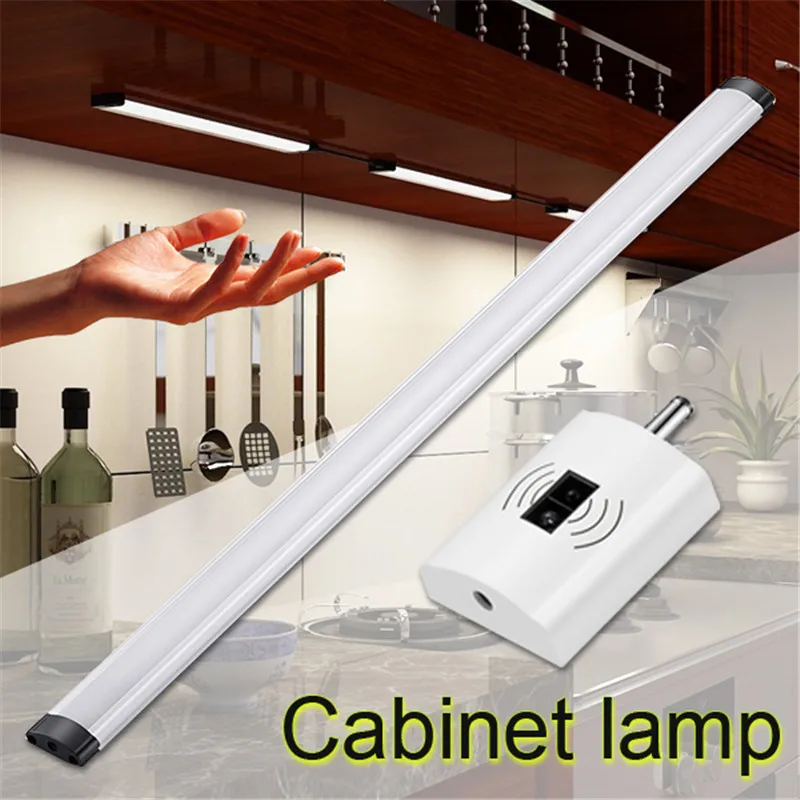 

ARILUX 5W 50CM LED Cabinet Light DC12V Hand Sweep Sensor Switch Night Lamp AC110-240V To DC12V 0.5A EU Plug/US Plug Adapter