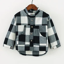 Повседневная хлопчатобумажная куртка в клетку для девочки красного и серого цвета весна г. длинный рукав короткий рукав 80 до 130 см