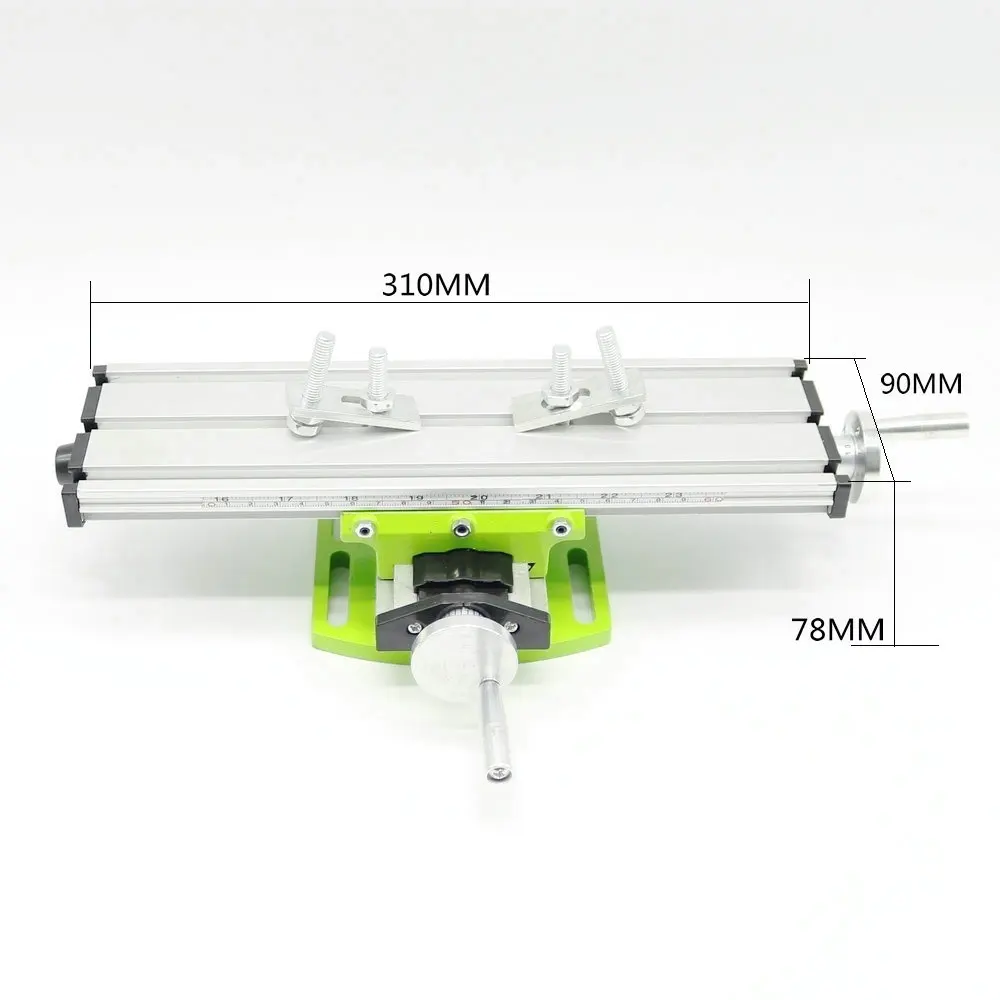 Миниатюрный Прецизионный Многофункциональный фрезерный станок скамейка дрель тиски приспособление Рабочий стол X ось Y Регулировка координатный стол