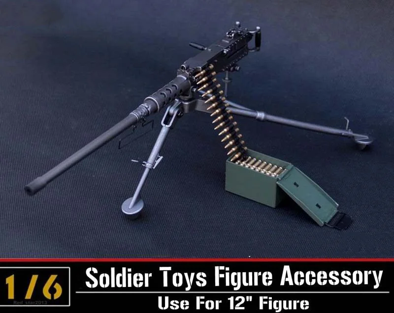 

1/6 scale model US army Browning M2 machine gun,Cal. .50, M2HB,flexible weapon toys for soldier action figure accesssories