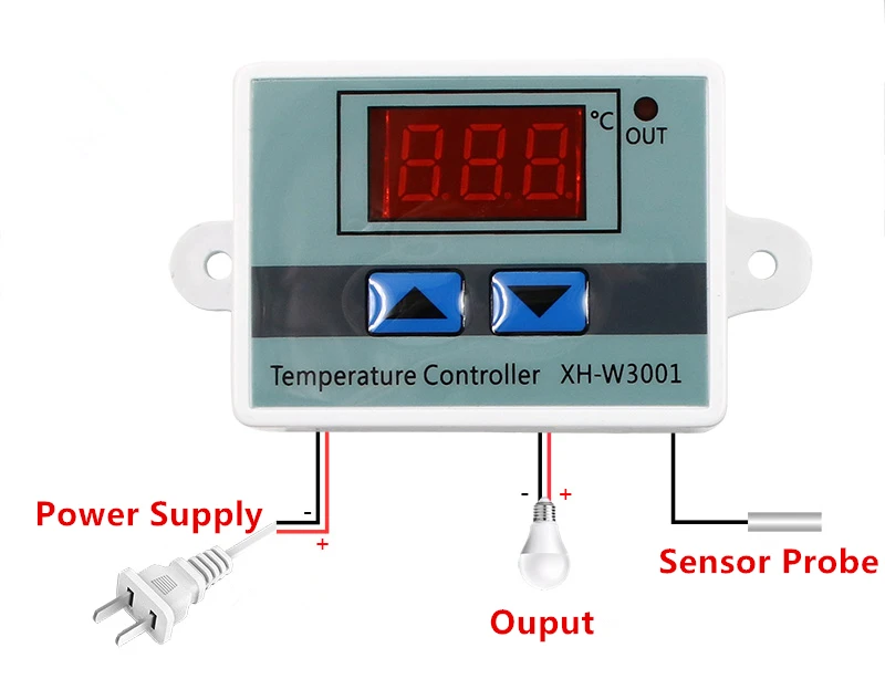 XH-W3001 10A Digital Temperature Controller Quality Thermal Regulator