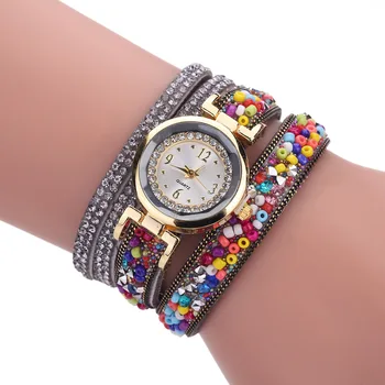 Fashion Luxury Leather Clock Women Classic Crystal Decor Bracelet Watches Ladies Quartz Watch Ceasuri Reloj Mujer Montre Femme kimio women watches luxury brand fashion quartz ladies stainless steel bracelet watch casual clock montre femme reloj mujer box