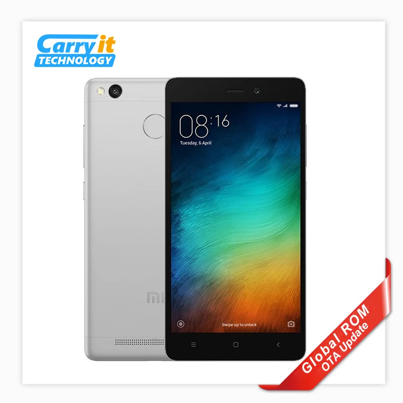 Original Xiaomi redmi 3S 2GB 16GB Mobile Phone Android Fingerprint ID Snapdragon 430 Octa Core 5" 1280x720P 4000mAh