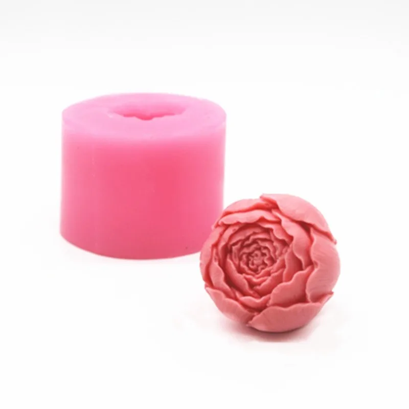 3D Свеча «цветок розы» Мыло плесень Силиконовая форма «сделай сам» ручной работы шоколадное печенье выпечка глина поделки лоток самодельное изготовление плесень инструменты