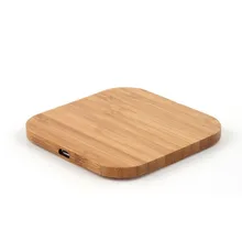 Portable Qi Wireless Charger Slim Wood Charging Pad For Apple iPhone 8 Plus X Wireless Phone Charger For Samsung S6 S7 S9 S8