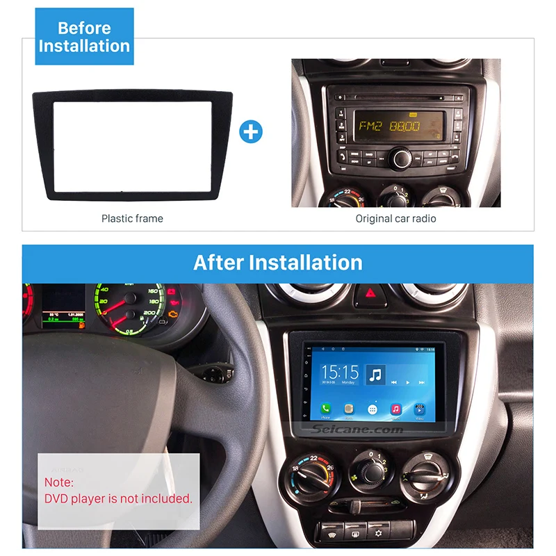 Skup Seicane 2 DIN ramka radia samochodowego konsoli do montażu panel stereo dla GM CHEVROLET LADA GRANTA odtwarzacz DVD płyta Dash wykończenie ramek zestaw