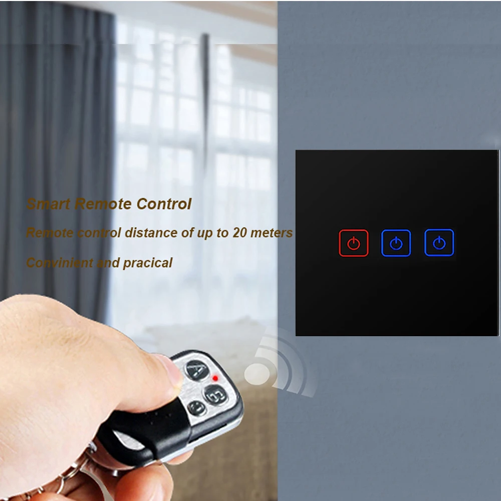  Eruiklink EU/UK rf433 remote control switch Smart Home wall switch Wireless Remote Control light sw - 32797157676