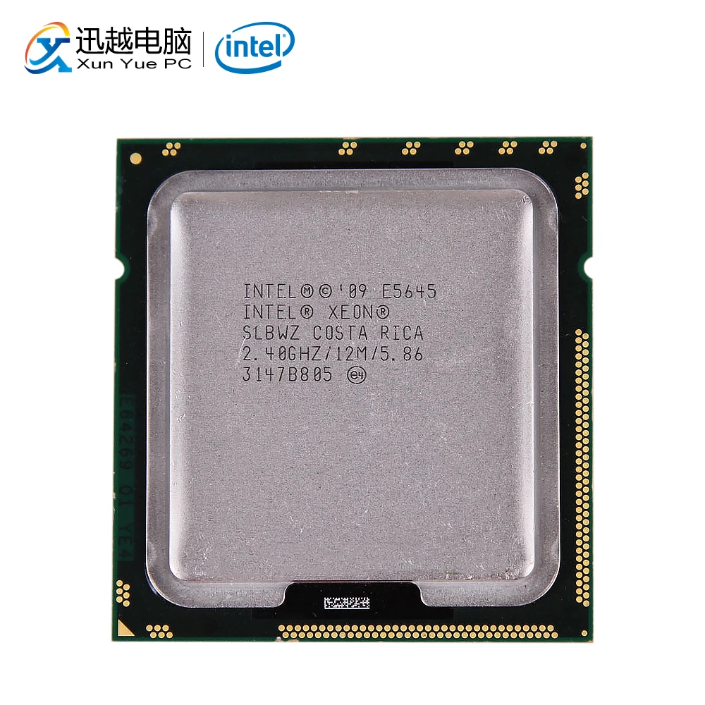 

Intel Xeon E5645 Desktop Processor Six-Core 2.40GHz L3 Cache 12MB 5.86 GT/s QPI LGA 1366 SLBWZ 5645 Server Used CPU