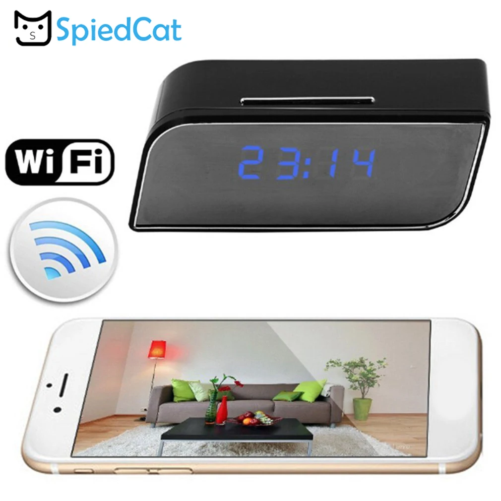 

Home Security Surveillance Mini Camera 1080 Full HD Clock Alarm Night Vision Motion Detection Wifi IP Cam DV DVR Camcorder