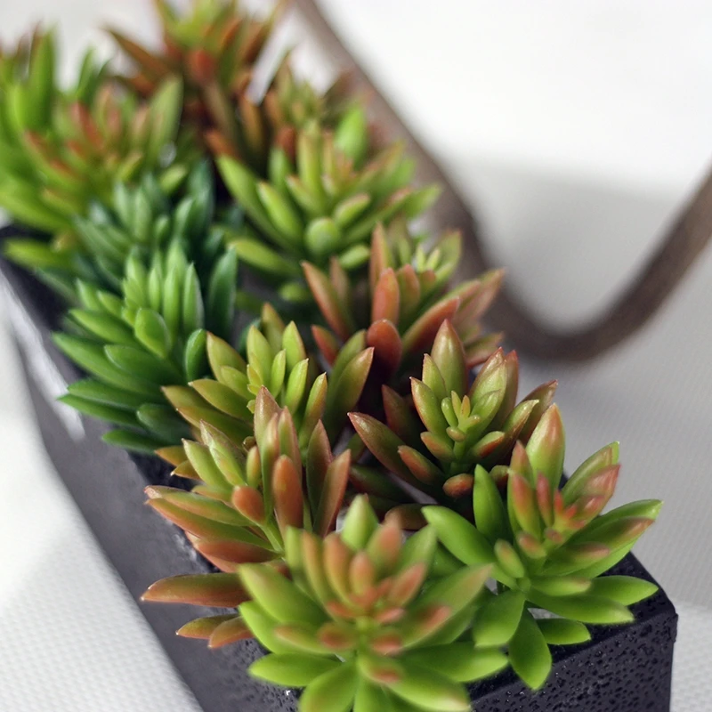 10cm Mini Artificial Green succulent plants fake Flower DIY Decorative Flower Home Balcony for home party store Decoration 1pcs