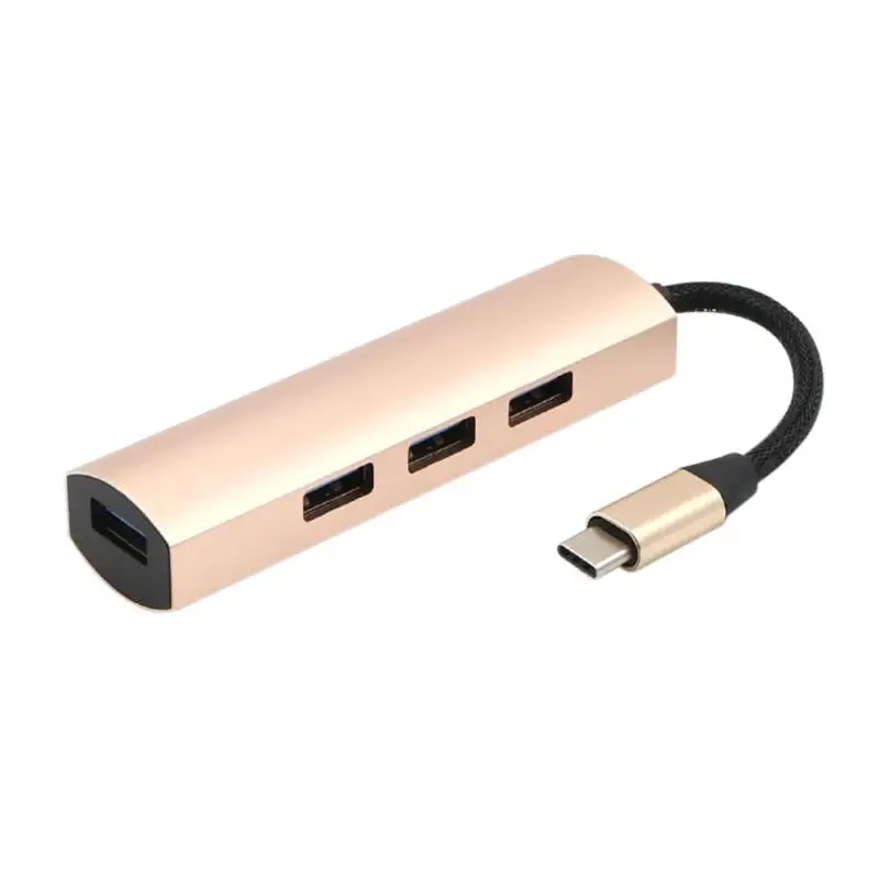 USB3.1 Тип-C Алюминий сплава 4 Порты и разъёмы USB 3,0 концентратор переходник разветвитель кабеля