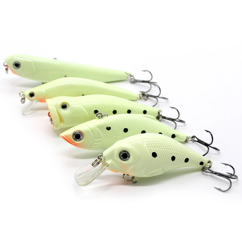 

ABS Luminous Road Sub-bait Hard Bait Minor Pencil VIB Yat Rock Wave Night Light Imitation Simulation Fishing JC