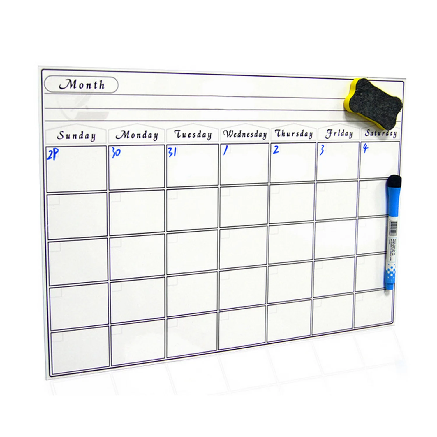 

Multi-Purpose Removable Planner Refrigerator Board With 2 Erase Marker Home planner pad Magnetic Weekly Planner For Refrigerator