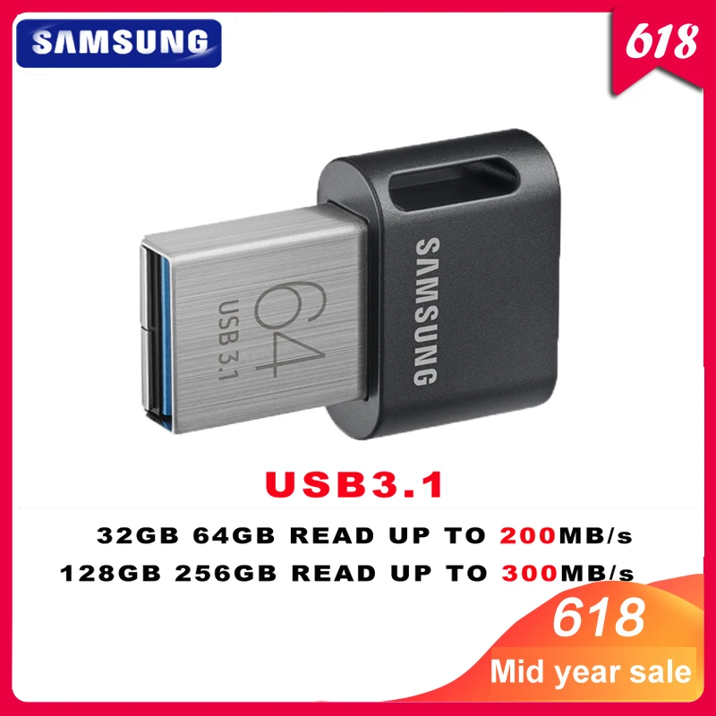 SAMSUNG mini usb USB 3,1 флеш-накопитель 32 Гб 64 Гб 200 МБ/с. памяти флеш-накопитель 128 ГБ 256 300 МБ/с. мини U Диск флеш-накопитель