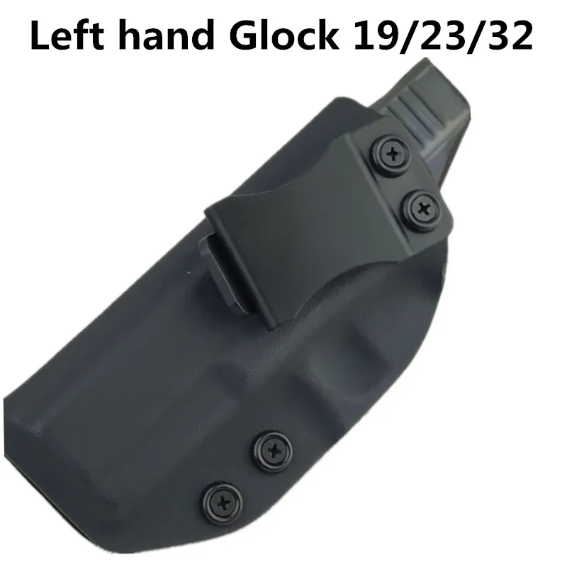 IWB Kydex кобура для Glock 17 19 22 23 25 26 27 28 Размеры 31, 32, 33, 43 43X внутри пояса скрытого ношения CCW aiwb добавления - Цвет: Left hand G19 23 32