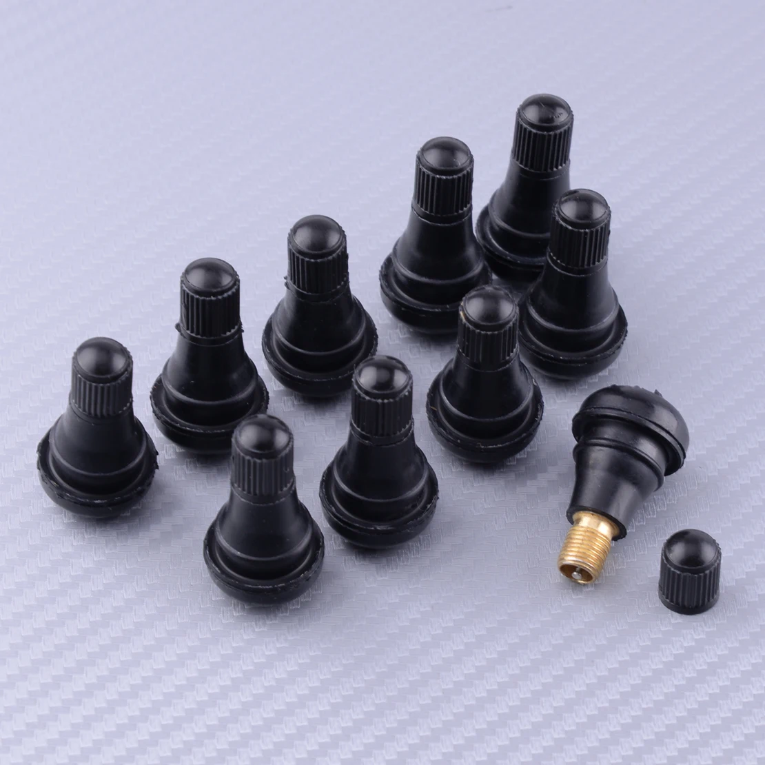 8PCS Tire Valve Stems, Tubeless Valve Stems, TR414 Rubber