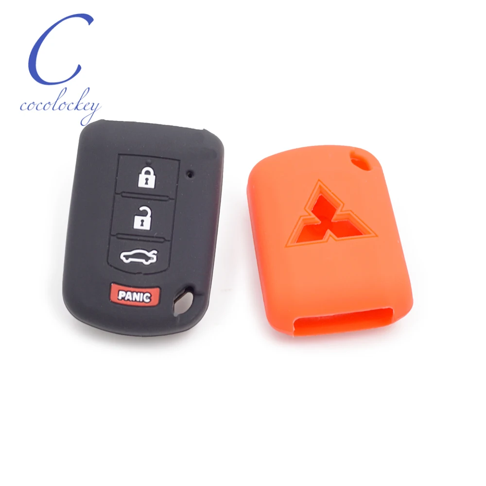 Чехол для ключей Cocolockey автомобиля Mitsubishi Lancer Outlander спортивный силиконовый